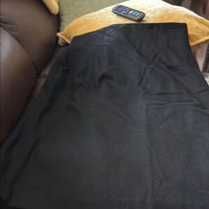 Savannah Black Midi A-Line Skirt for Work